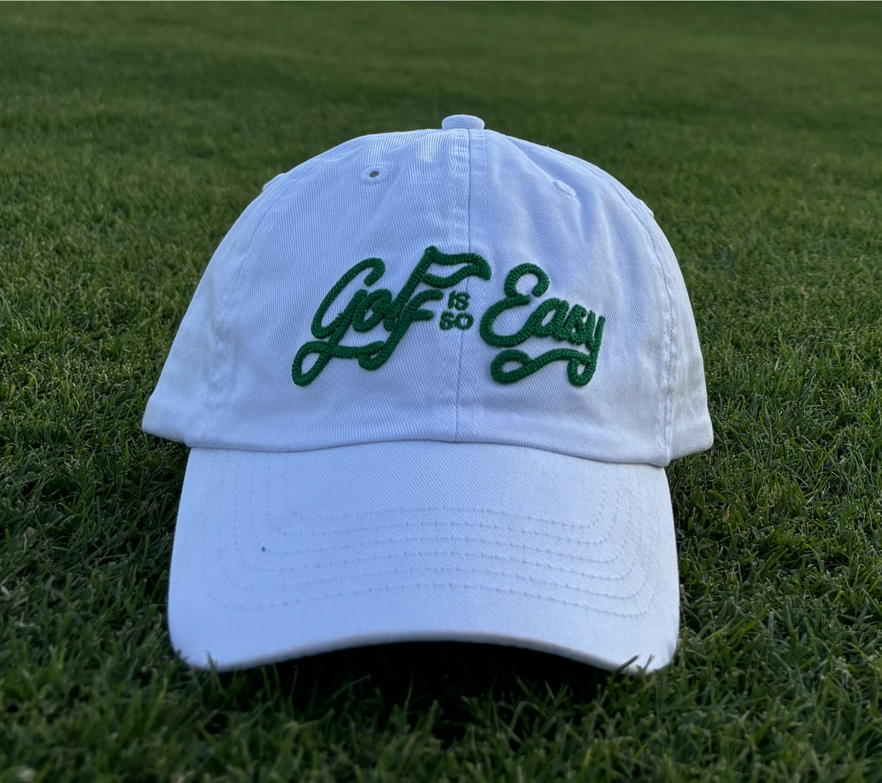 Golf is so Easy White Dad Hat