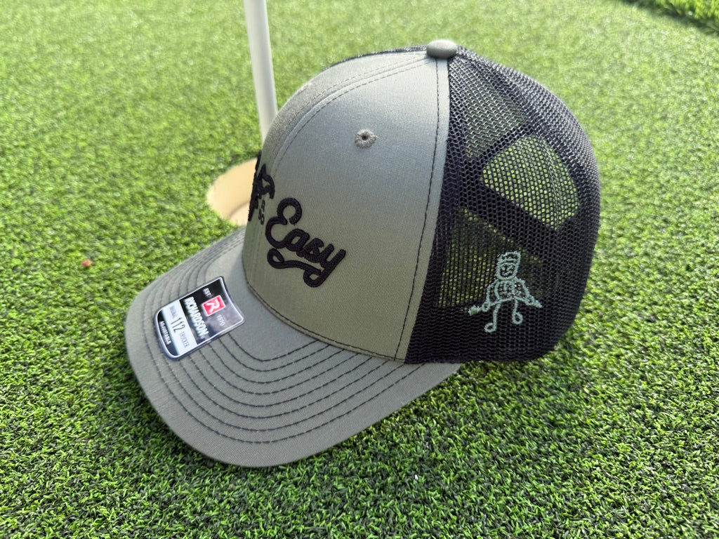 Golf is so Easy / Angry Guy Trucker Hat - Loden / Black