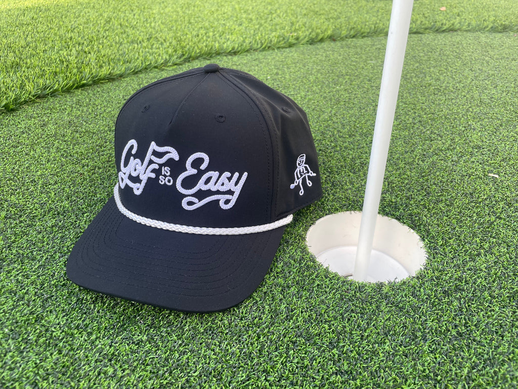 Golf is so Easy / Angry Guy - Black Rope Hat