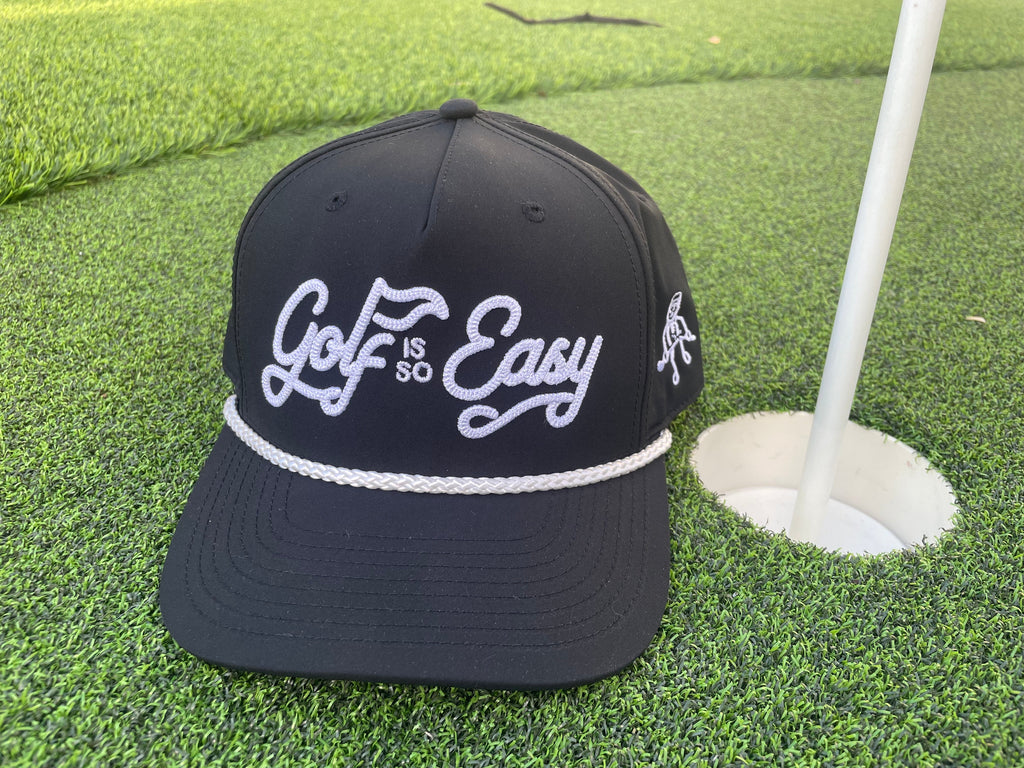 Golf is so Easy / Angry Guy - Black Rope Hat