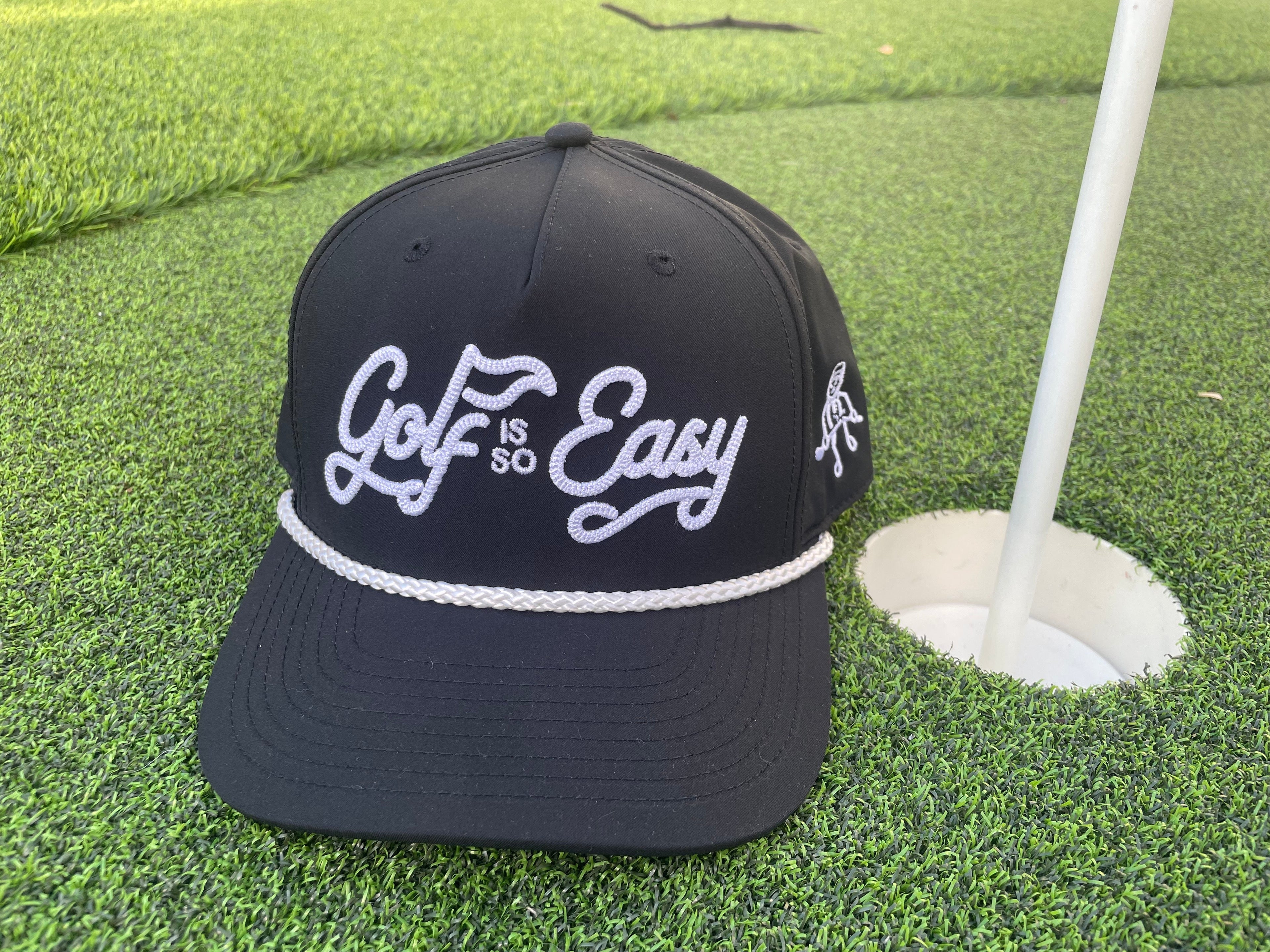 Golf is so Easy / Angry Guy - Black Rope Hat