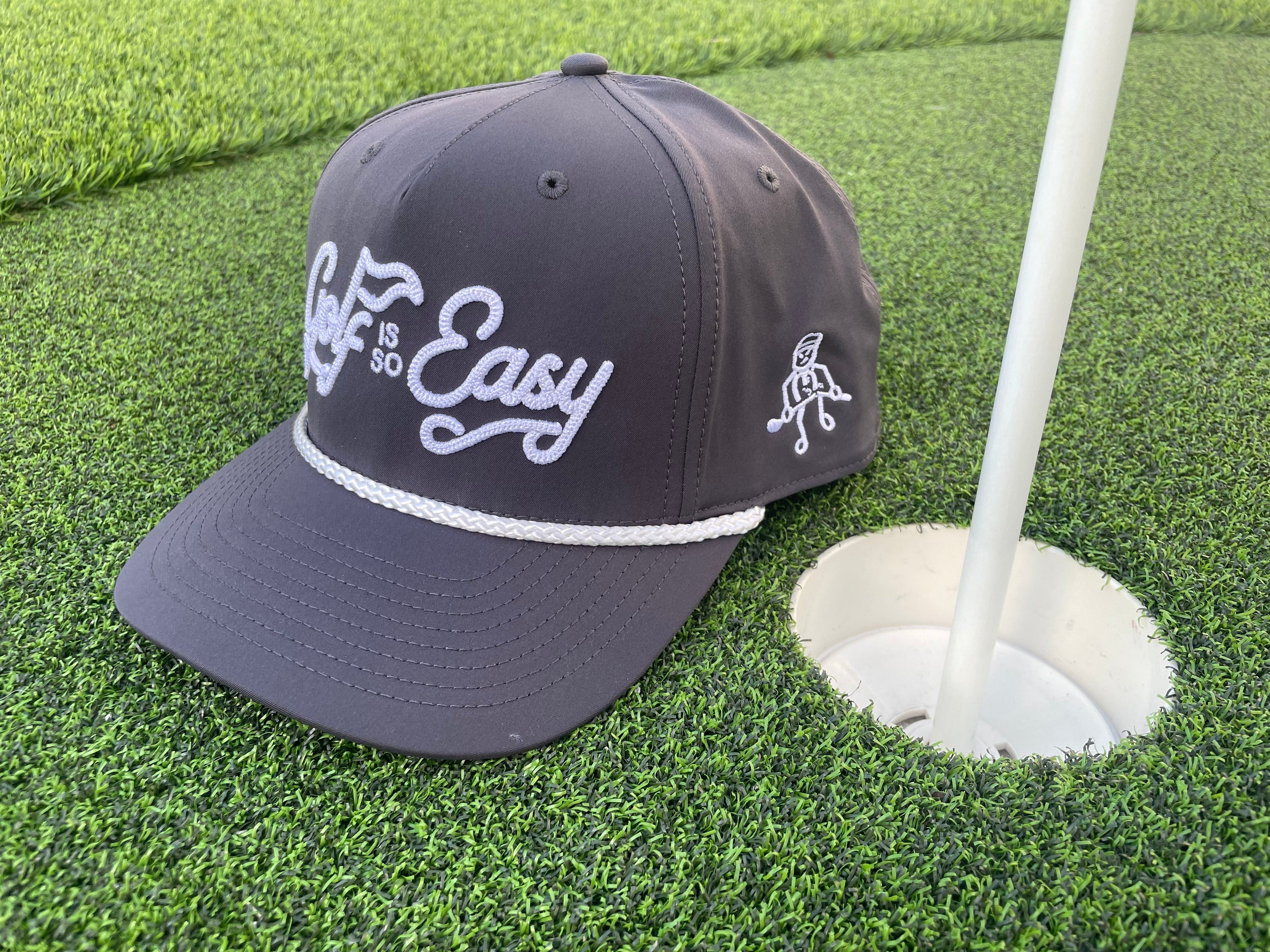 Golf is so Easy / Angry Guy - Charcoal Rope Hat