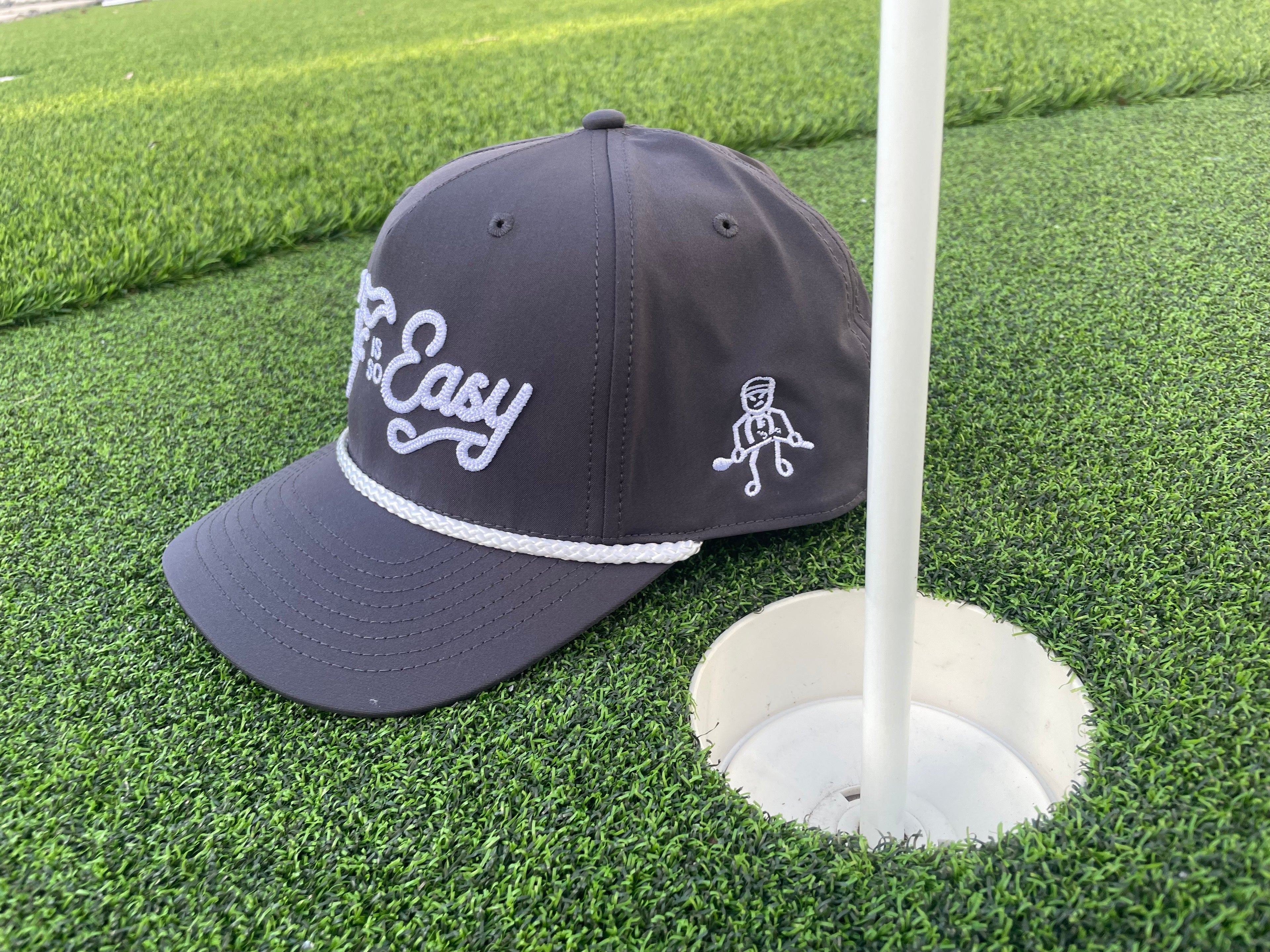 Golf is so Easy / Angry Guy - Charcoal Rope Hat